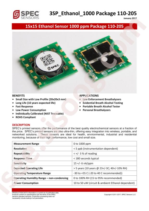 Spec Sensors 110-205