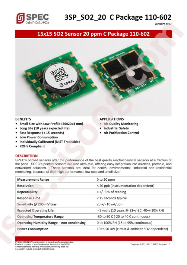 Spec Sensors 110-602