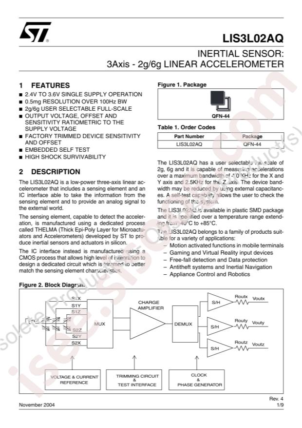 ST LIS3L02AQ-TR