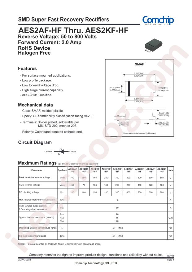 Comchip AES2AF-HF