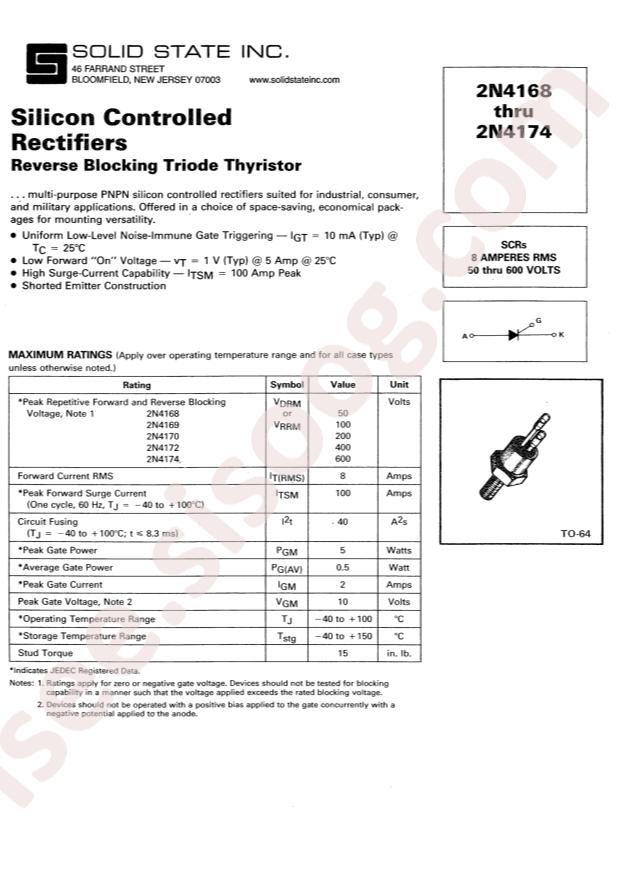 Solid State System 2N4172