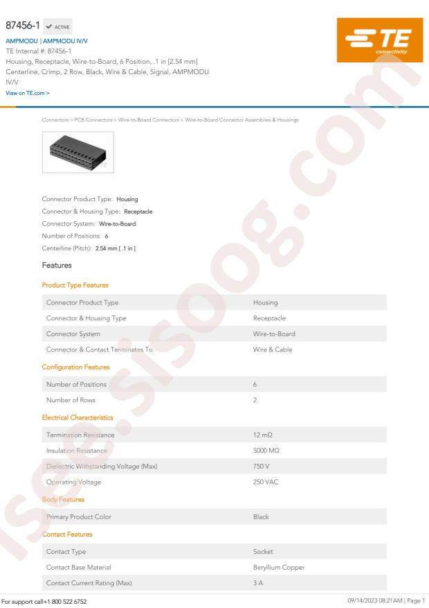 TE Connectivity 87456-1