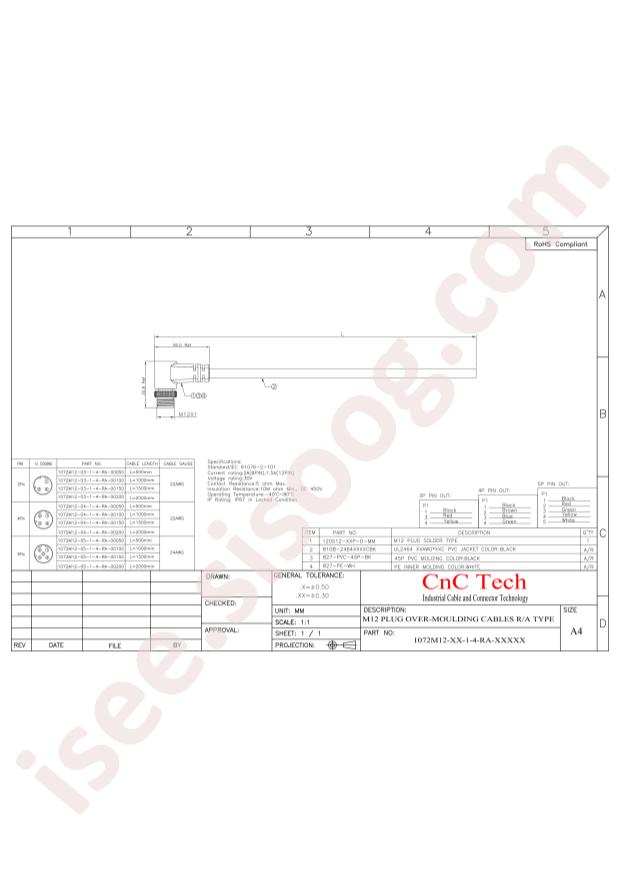 CNC Tech 1072M12-05-1-4-RA-00150