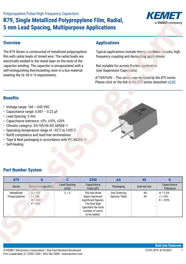 KEMET R79MC2470Z340J