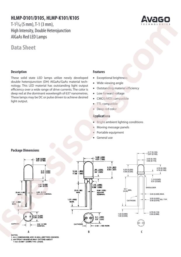 Broadcom HLMP-D101
