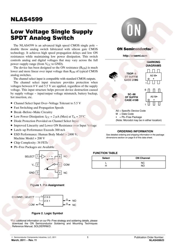 onsemi NLVAS4599DTT1G