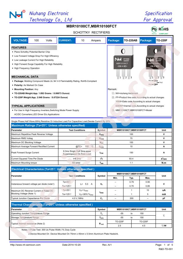 NH MBR10100CT