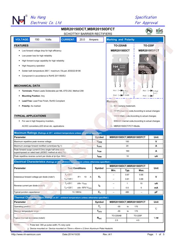 NH MBR20150DCT