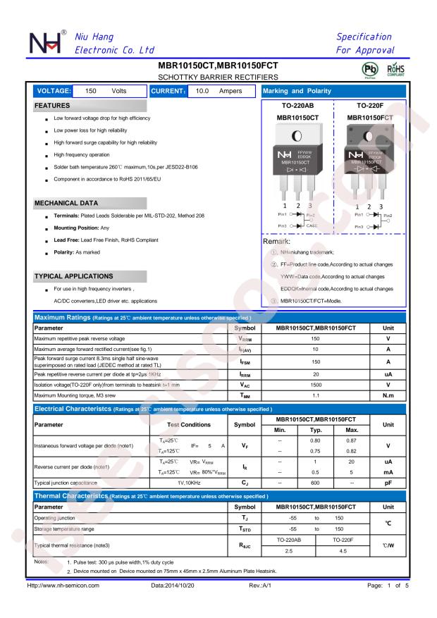 NH MBR10150CT
