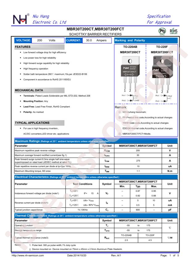 NH MBR30T200CT