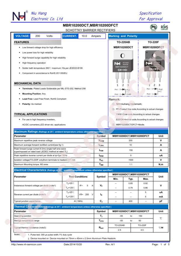 NH MBR10200DCT