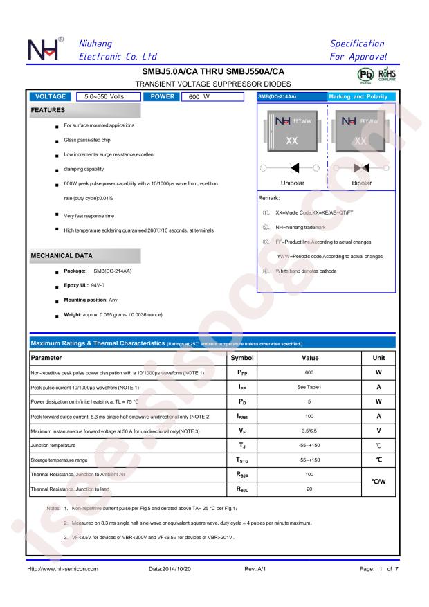 NH SMBJ48CA