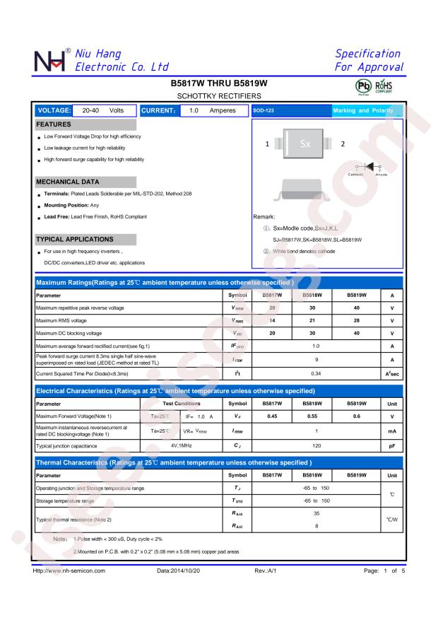 NH B5819W