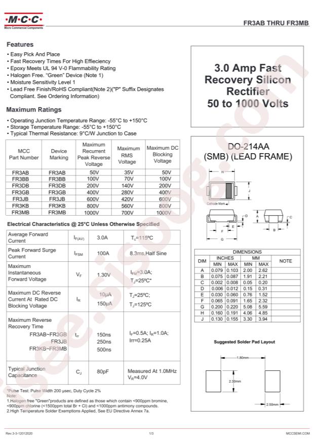 MCC FR3BB-TP