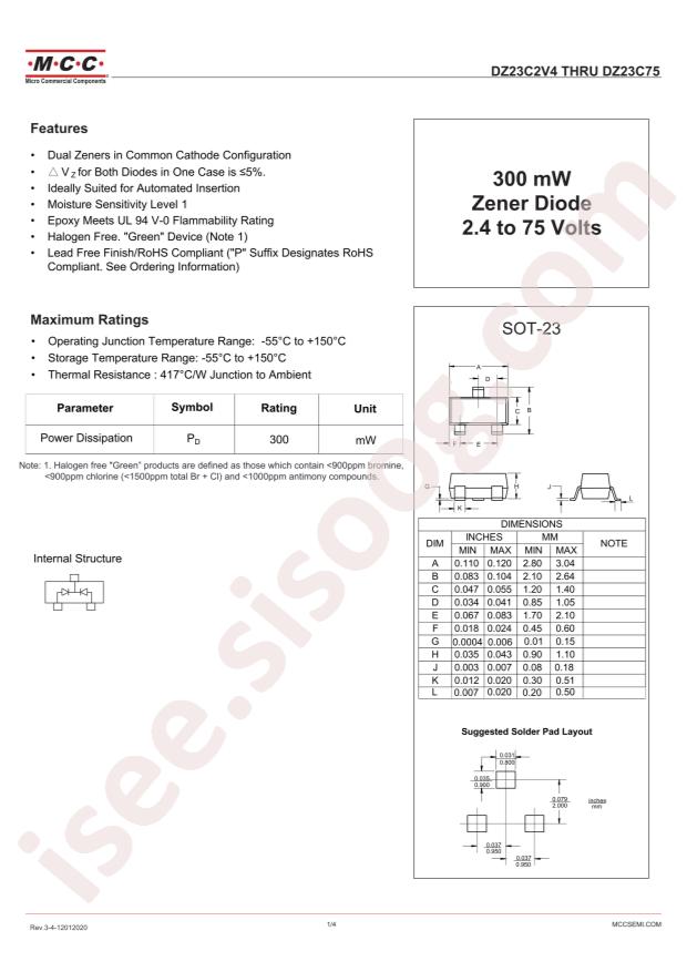 MCC DZ23C56-TP