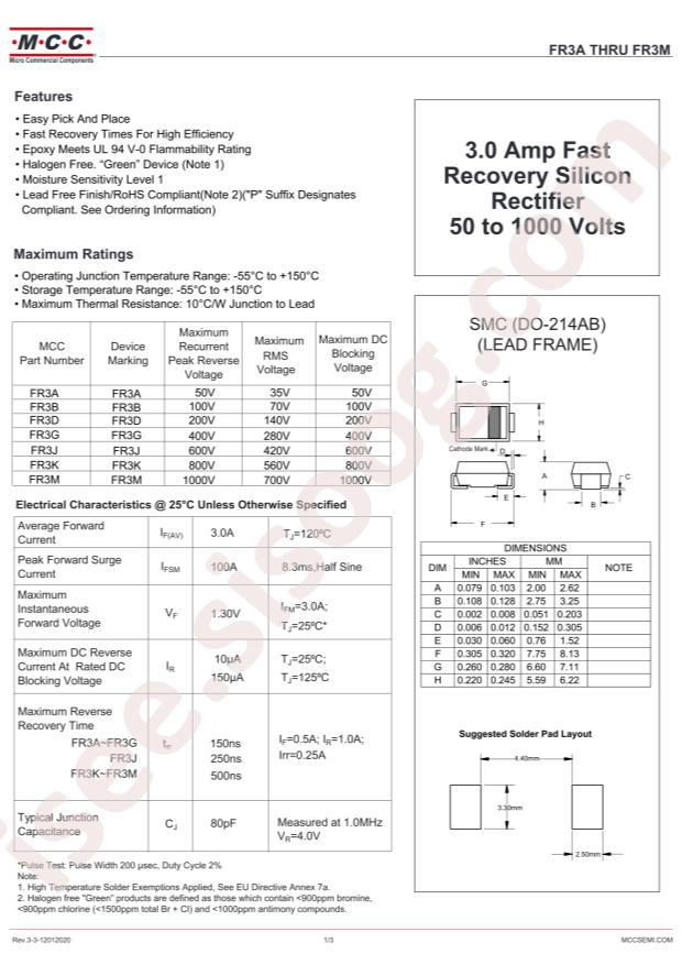 MCC FR3B-TP