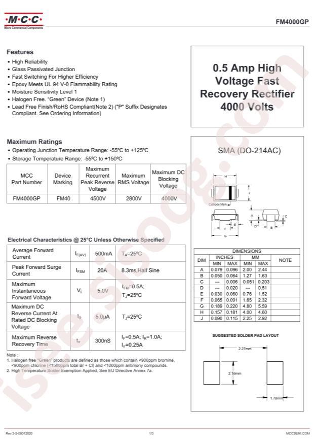 MCC FM4000GP-TP