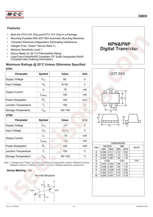 MCC EMD9-TP