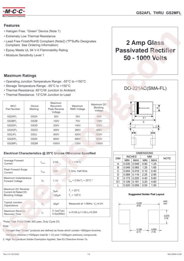 MCC GS2GFL-TP
