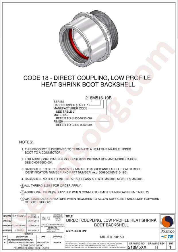 TE Connectivity 218M622-19A-CS2209