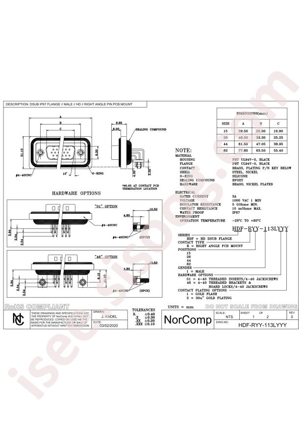 NorComp HDF-R26-113L012