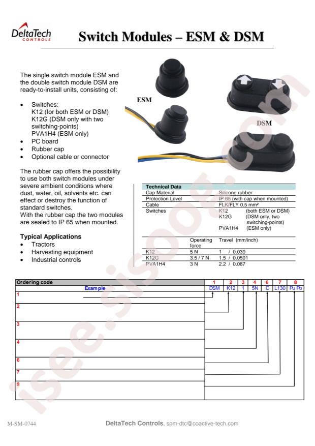 C&K ESM K12 1 5N C