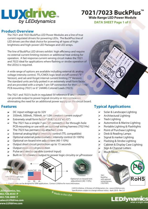 LEDdynamics 7021-D-N-350