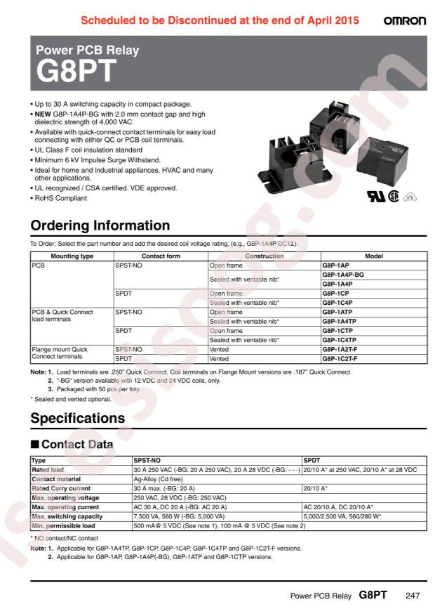 OMRON G8P-1C4P DC24