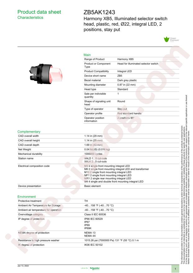 Schneider ZB5AK1243