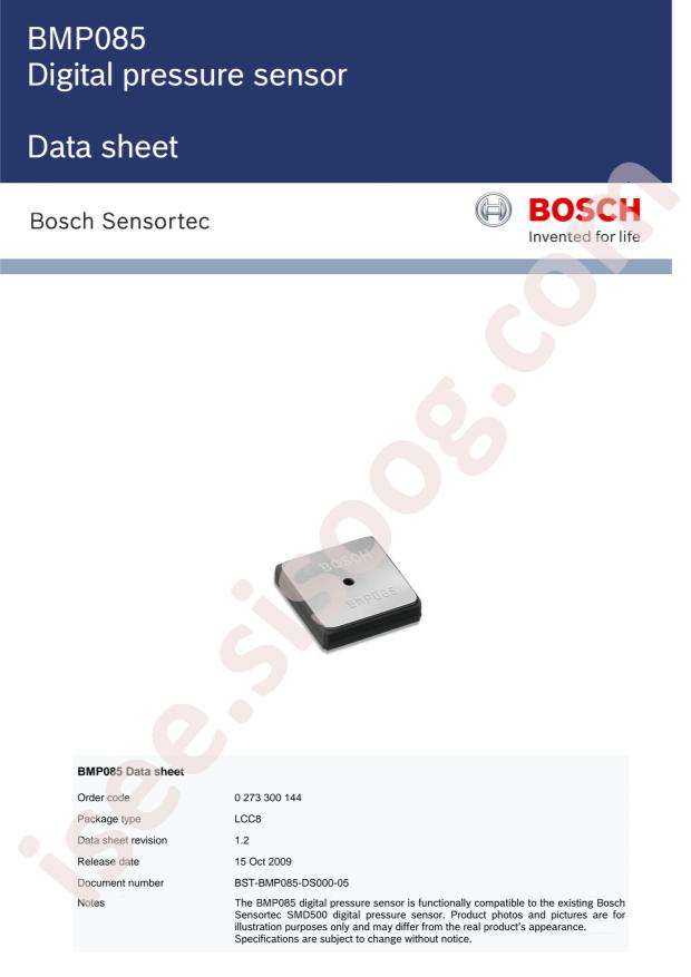 Bosch BMP085-SHUTL