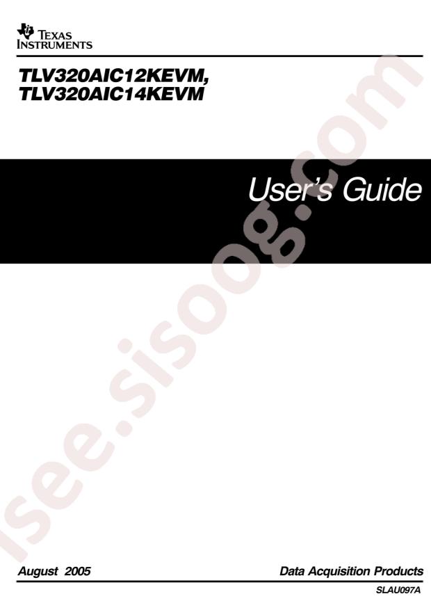 TI TLV320AIC14KEVM