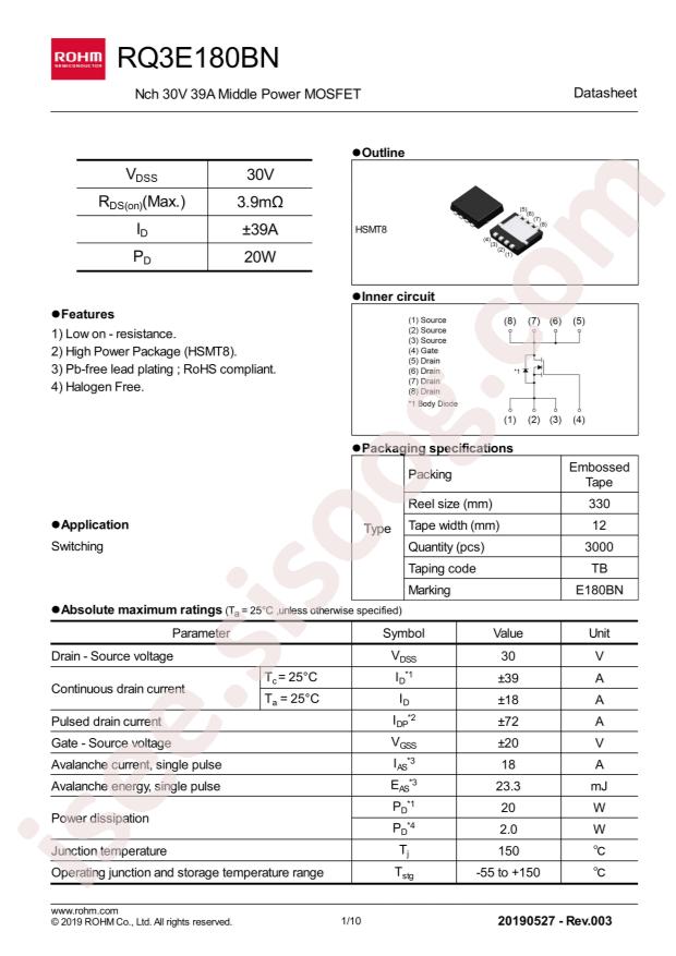 ROHM RQ3E180BNTB
