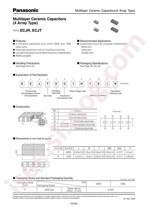 PANASONIC ECJ-RVC1H330K