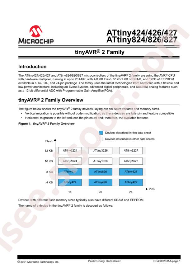 MICROCHIP ATTINY827-MU