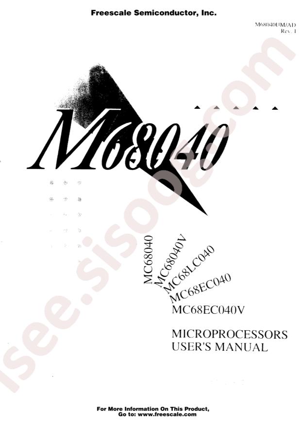 MOTOROLA MC68EC040RC25A