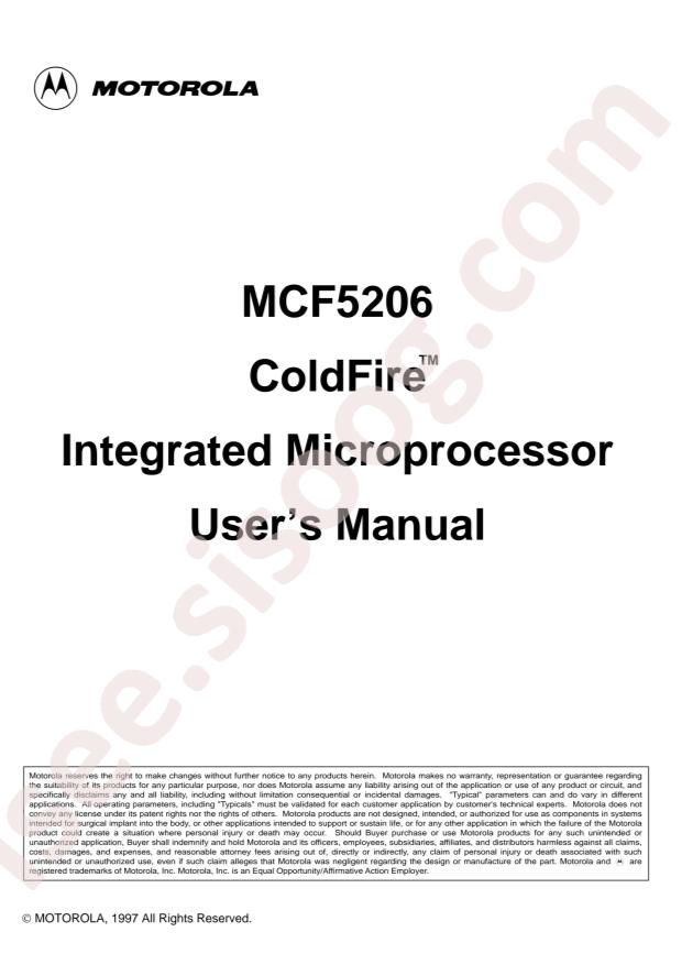 MOTOROLA MCF5206FT25A