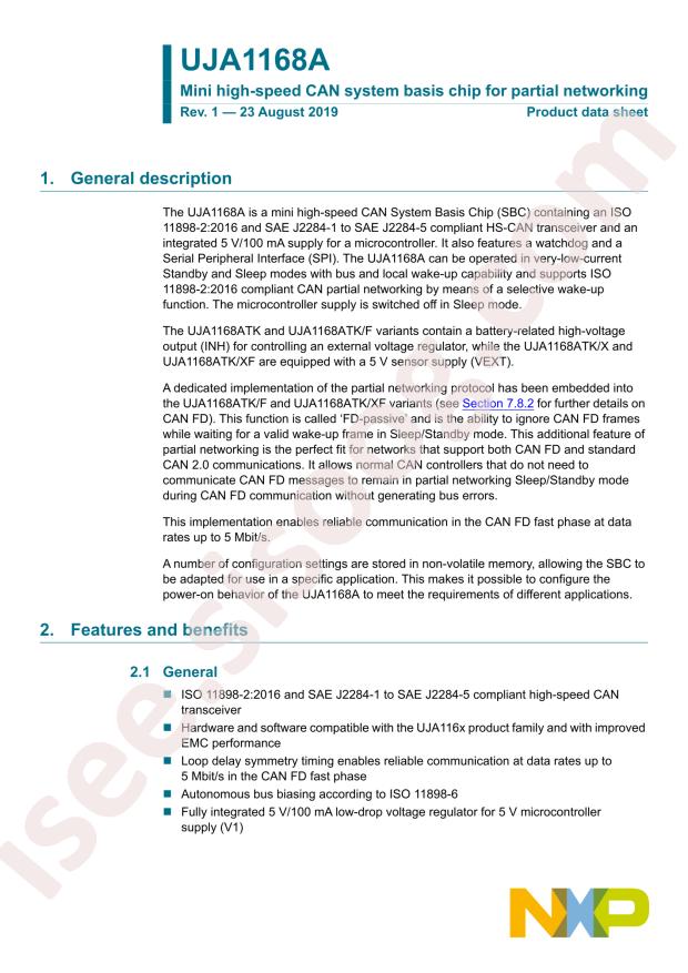 NXP UJA1168ATK/X/0Z