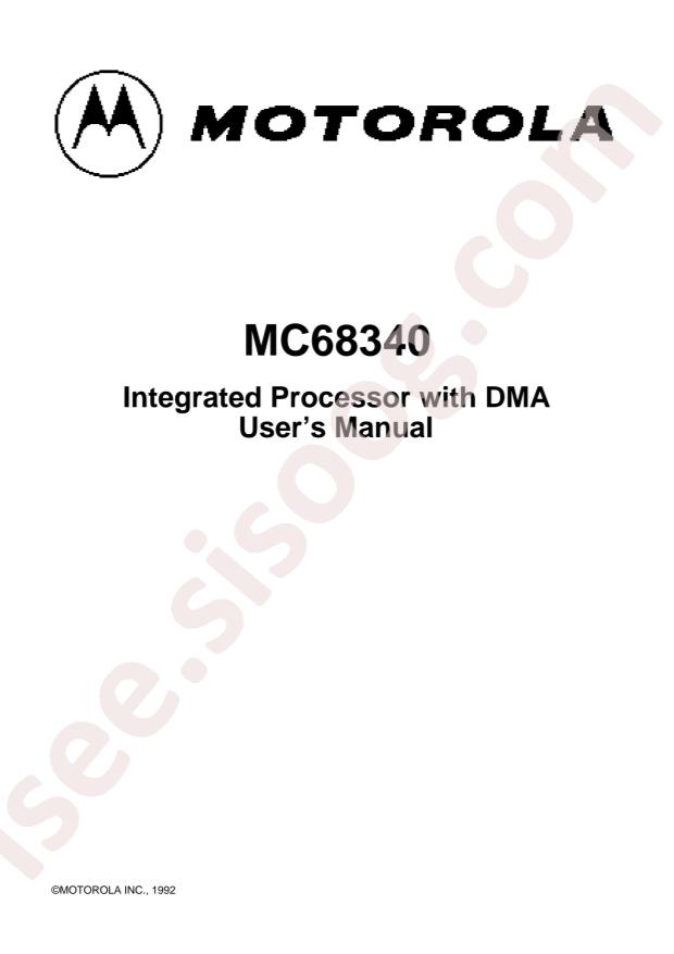 MOTOROLA MC68340FT25E