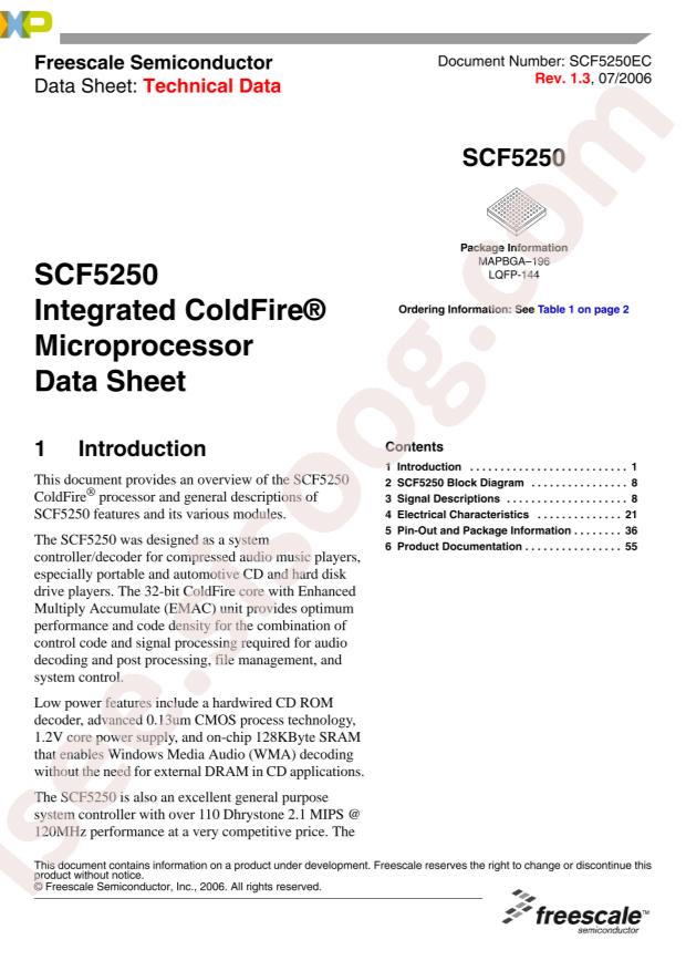NXP SCF5250LAG100