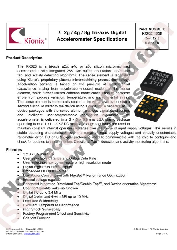 ROHM KX023-1025-PR
