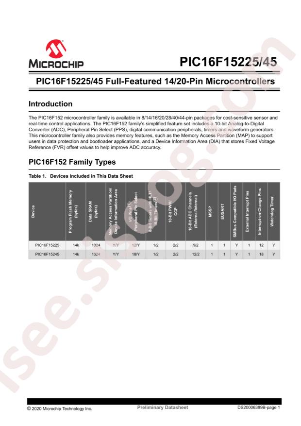 MICROCHIP PIC16F15245-I/REB