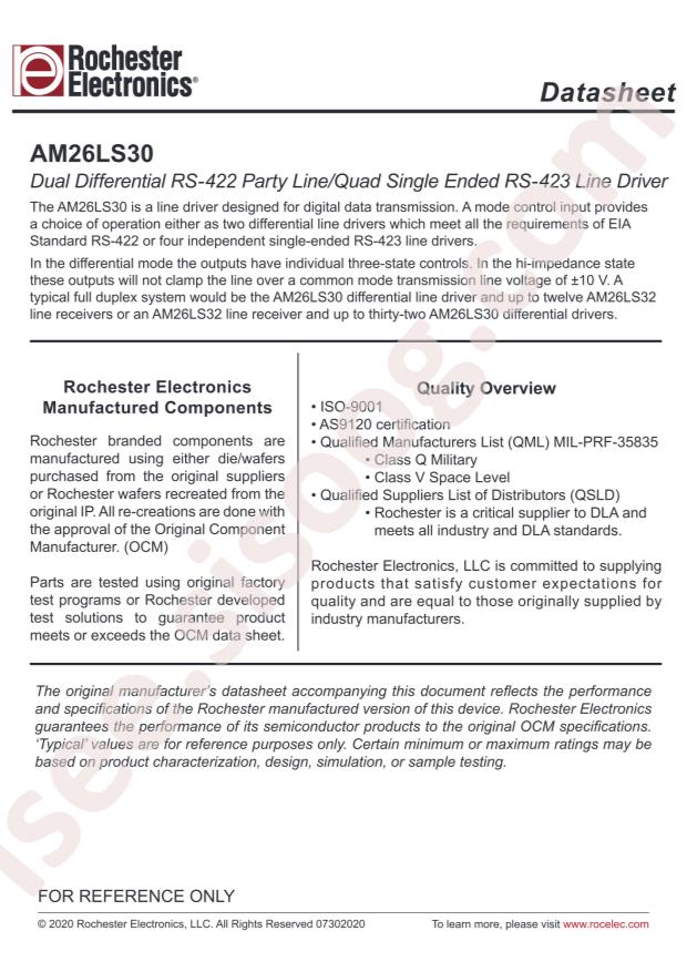AMD AM26LS30JC