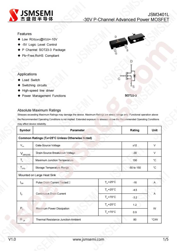 JSMSEMI JSM3401L