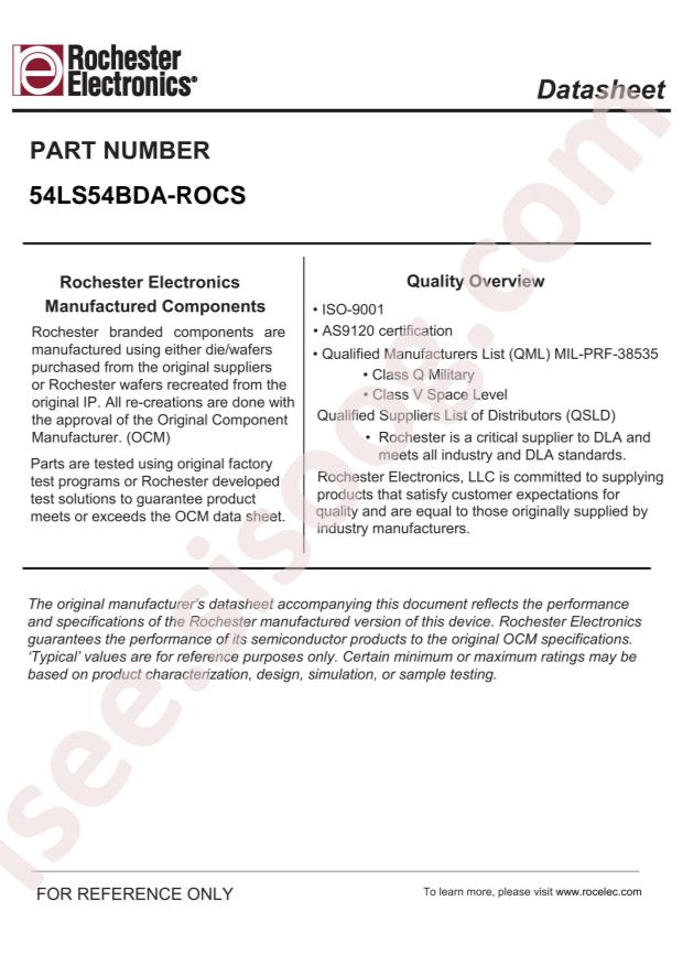 Rochester Electronics 54LS54/BDA