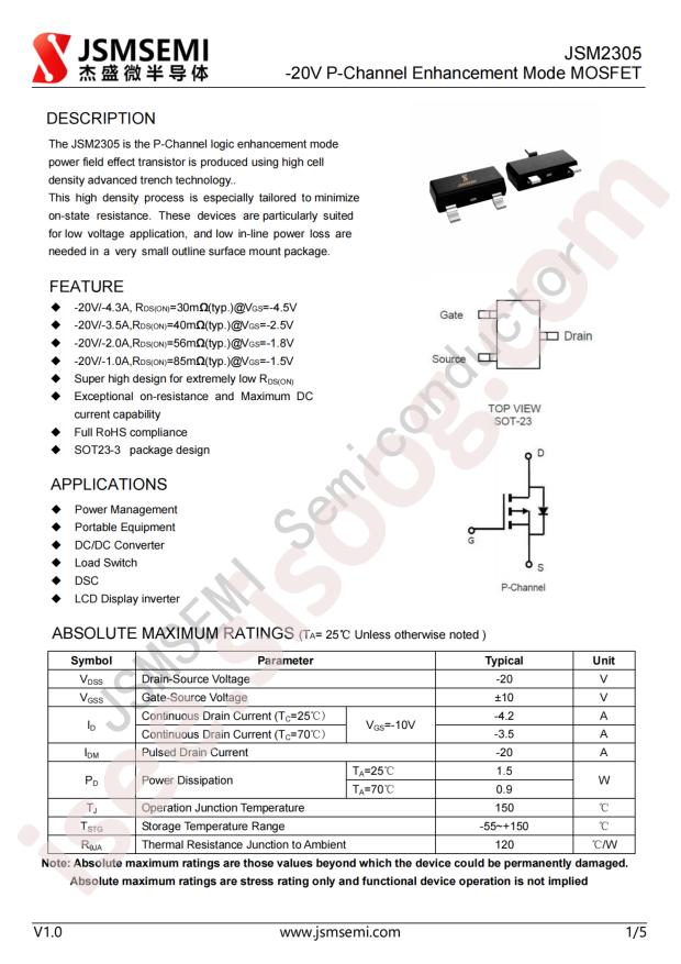 JSMSEMI JSM2305