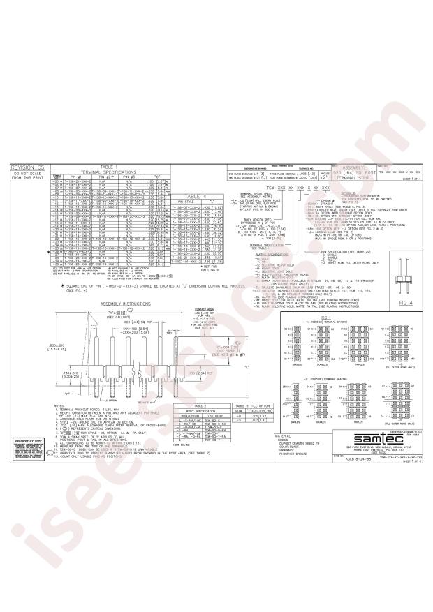 Samtec TSW-121-19-L-D-LL