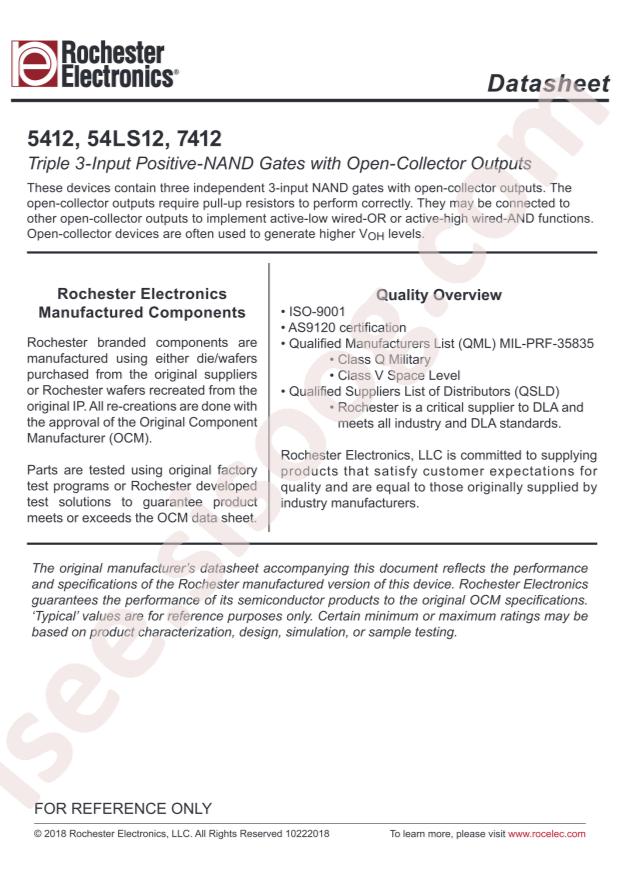 Rochester Electronics 7412N