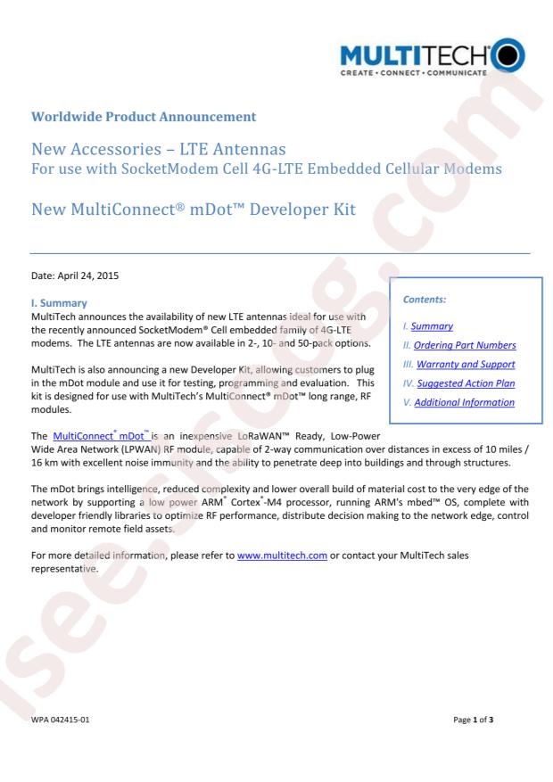 MultiTech ANLTE2-10HRA
