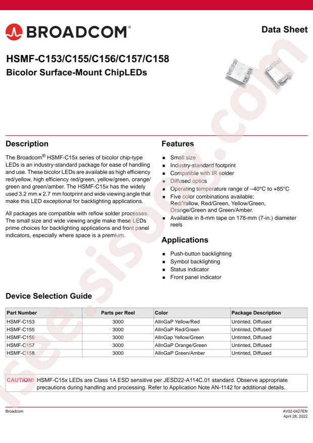 Broadcom HSMF-C158