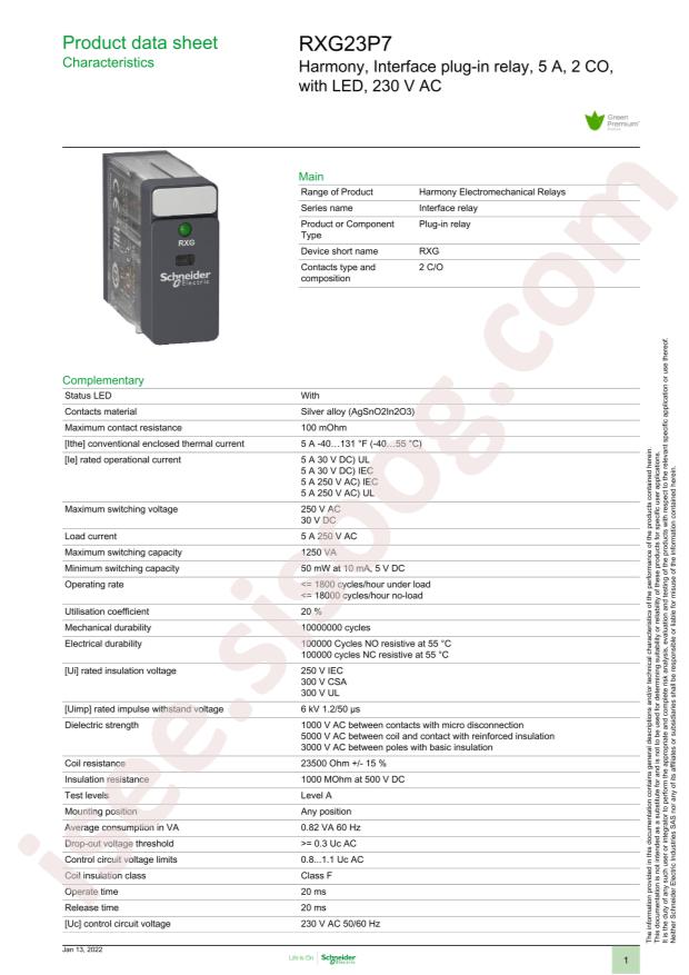 Schneider RXG23P7